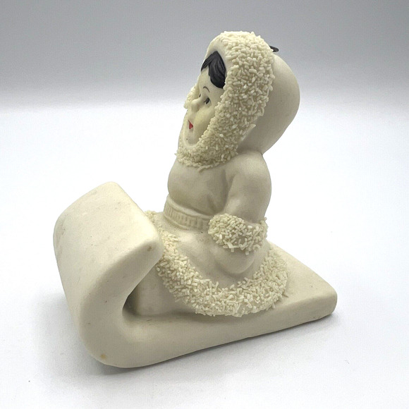 Lot of 2 Vintage Arctic Kids of Alaska Bisque Porcelain Eskimo Ornaments Figures - Picture 8 of 11